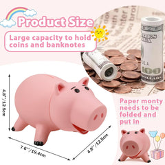 PHOCAS Hamm piggy bank coin slot showing generous capacity for savings