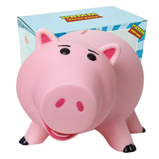 PHOCAS Hamm piggy bank unbreakable pink, durable savings companion for kids