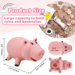 PHOCAS Piggy Bank bottom knob access enables quick money retrieval
