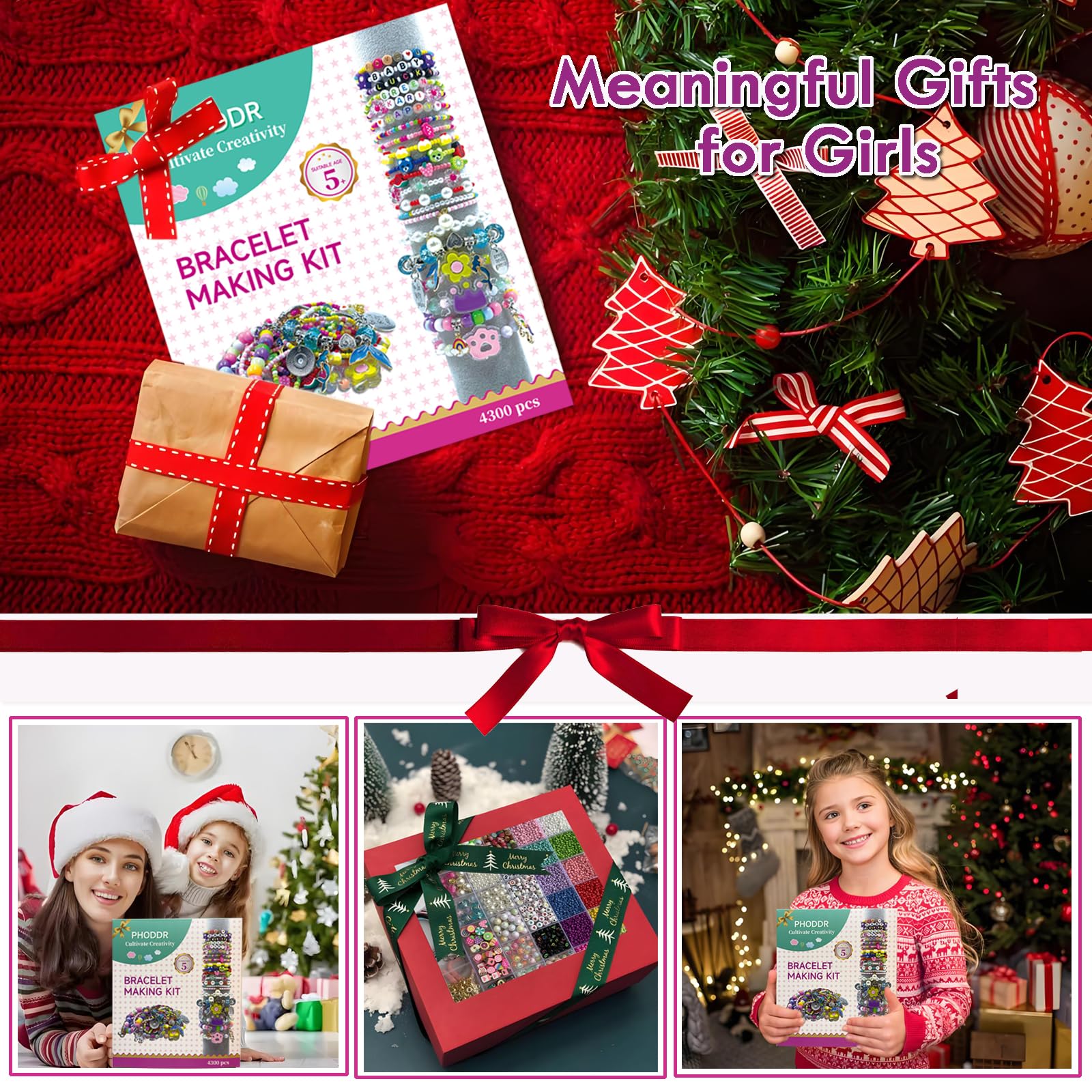 PHODDR gift-ready box showcasing a complete bracelet kit.