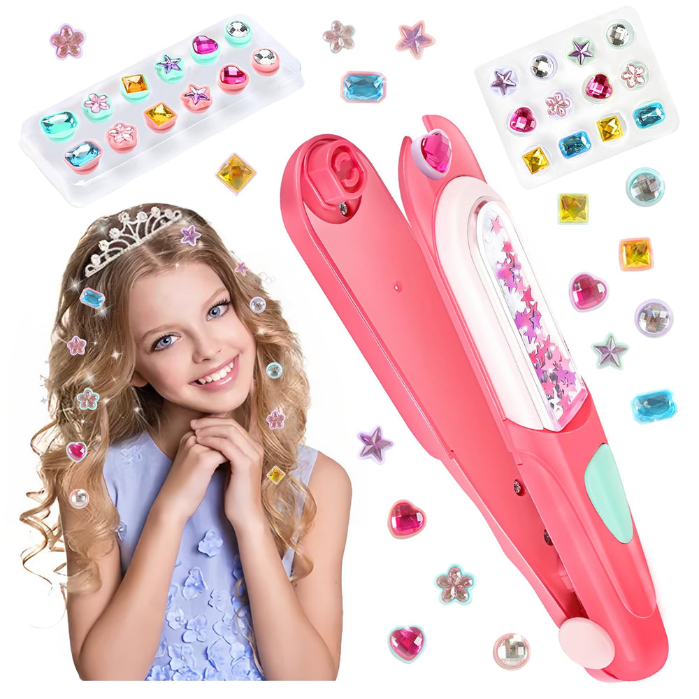 PHUSBLAY Hair Gem Stamper Kit front view for quick, glittery styling.