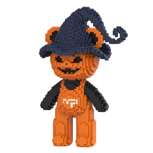 PIANTION Pumpkin Bear 12.6-inch display for Halloween decor and year-round display.