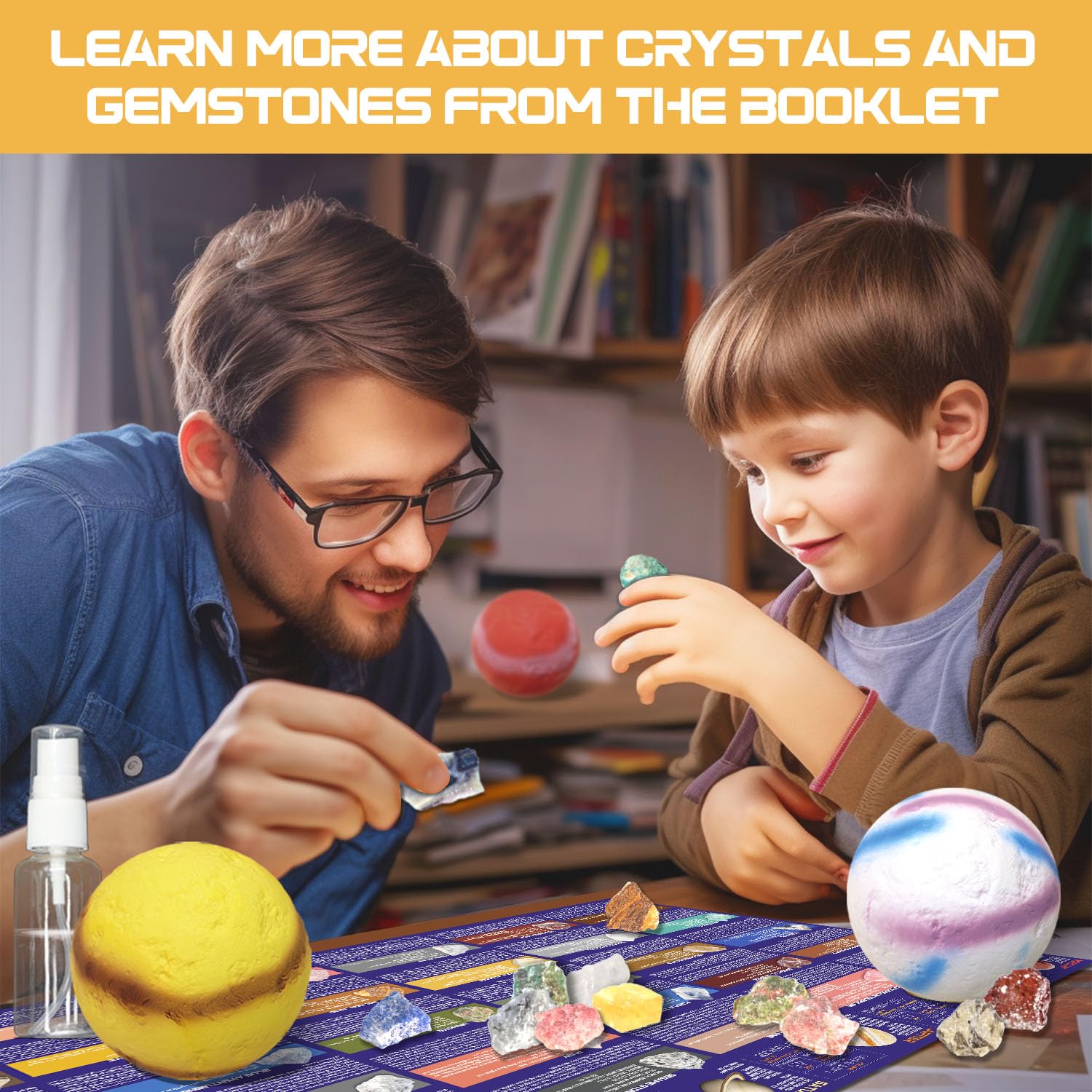 PIBEX Gemstone Dig Kit invites Uranus planet digging for curious minds.