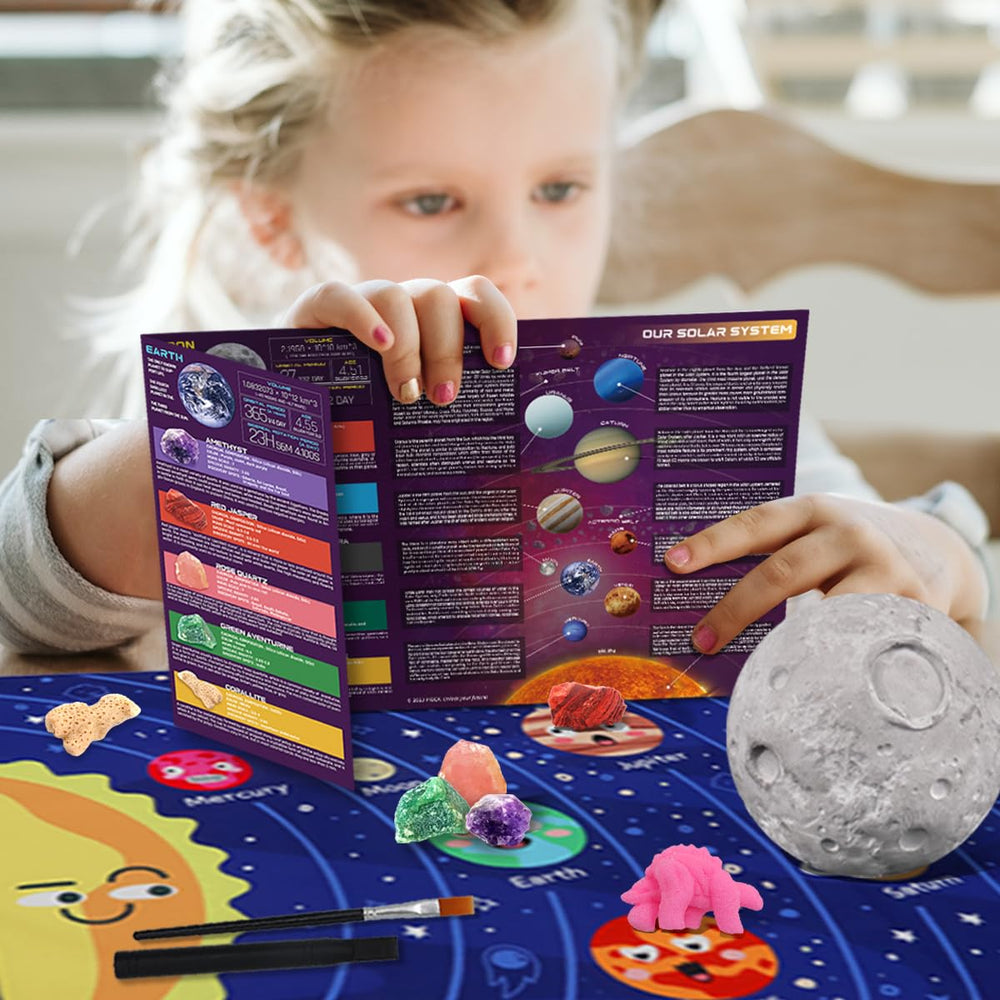 PIBEX Learning Guide with solar system illustrations for STEM learning