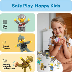 PicassoTiles expansion pack magnets adds creative building options.
