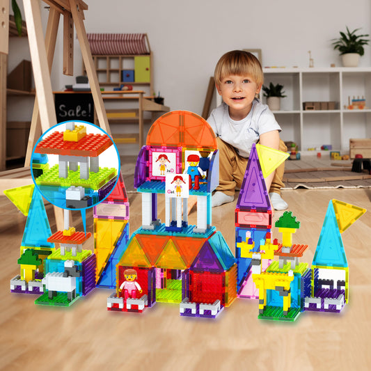 PicassoTiles magnetic bricks support unlimited creations and exploration