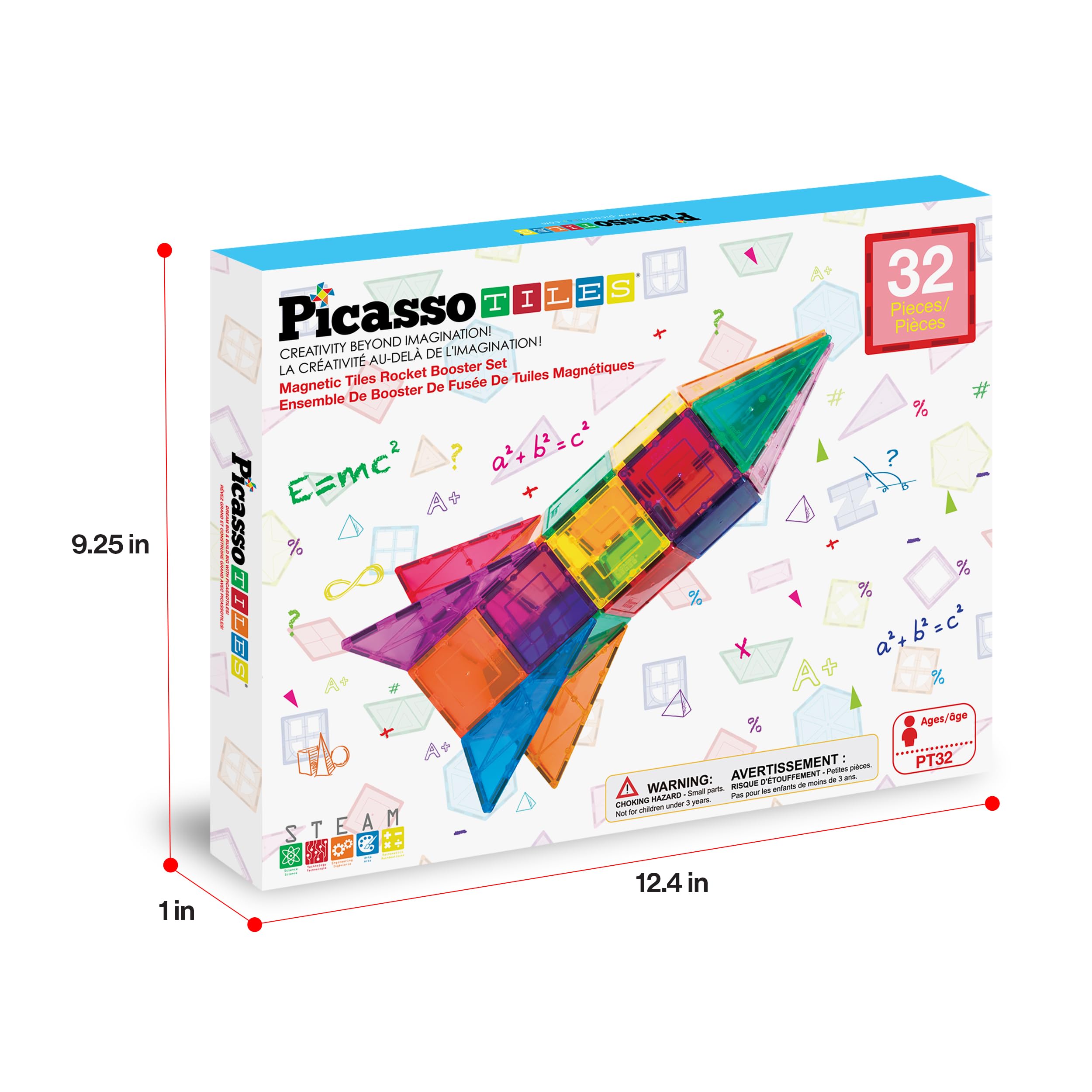 PicassoTiles Rocket Booster set sparks future builders with colorful tactile learning.