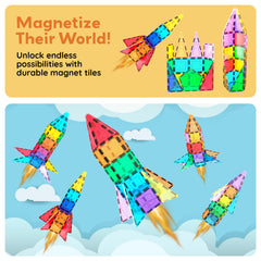 PicassoTiles Rocket Booster storage-friendly design allows quick cleanup after play.