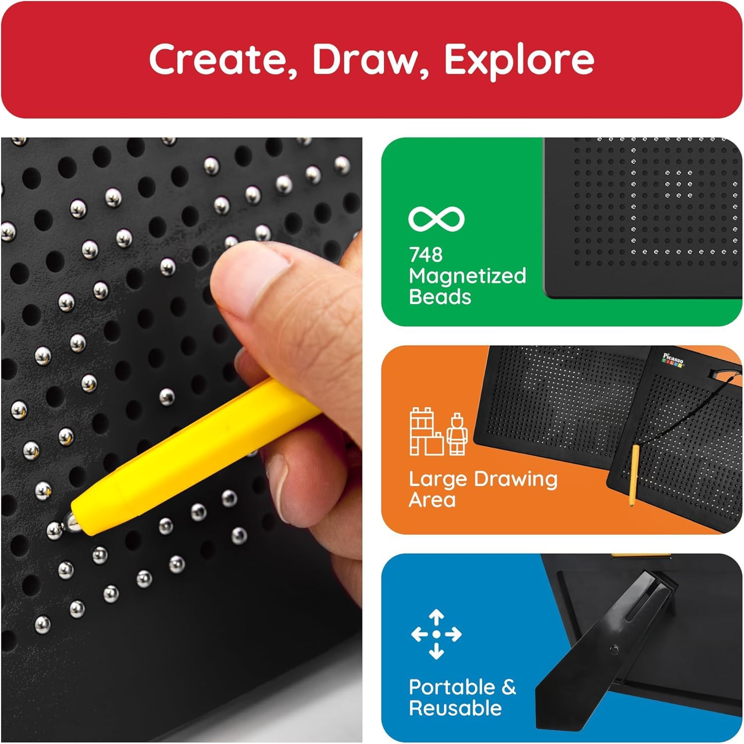 PicassoTiles travel-friendly design ready for car trips and flights.