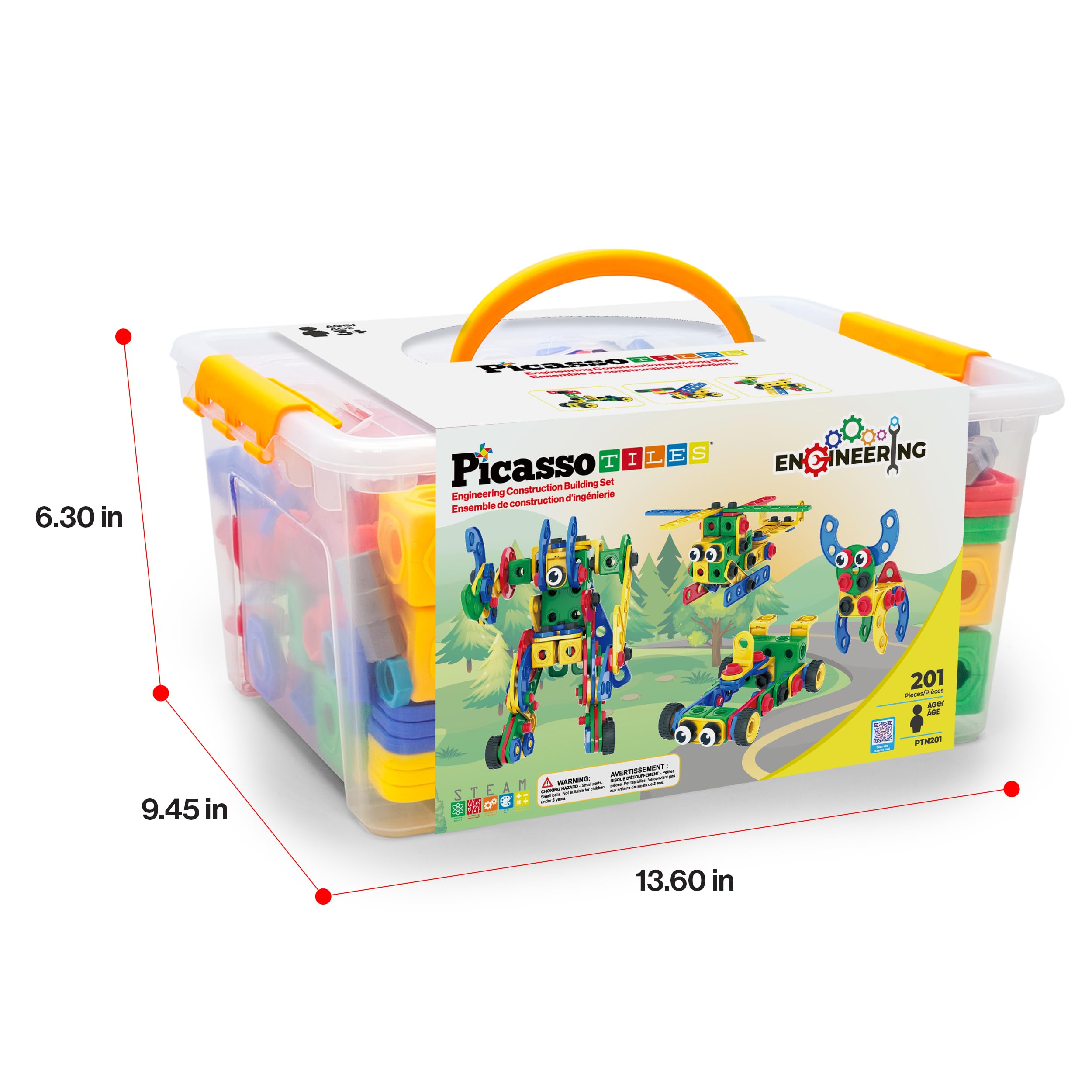 PicassoTiles colorful pieces foster creativity and spatial awareness during building