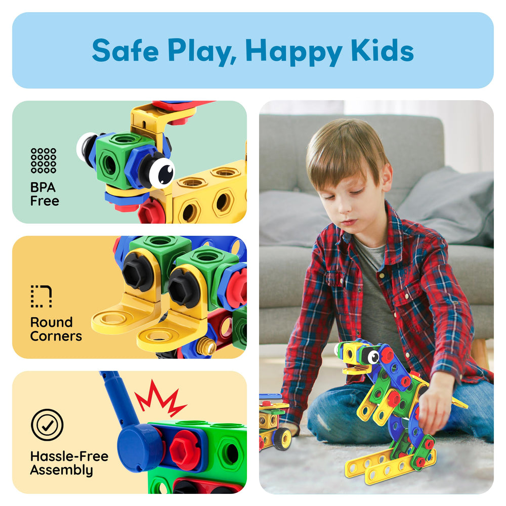 PicassoTiles design-build play emphasizes learning by doing with guided challenges