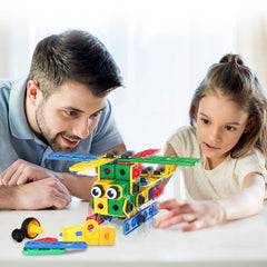 PicassoTiles power drill in action supports hands-on building and rapid idea realization