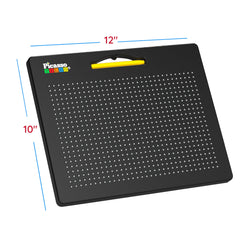 PicassoTiles 2-in-1 magnetic drawing board double-sided layout for versatile learning.