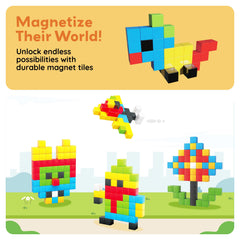 PicassoTiles travel setup highlights portable, screen-free learning on the go.