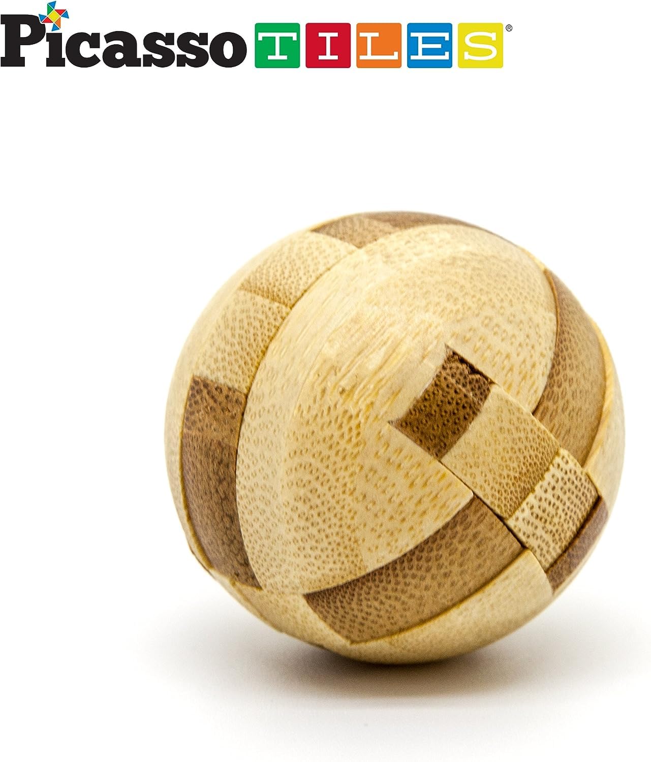 PicassoTiles ball puzzle wooden highlights spatial thinking and hands-on play skills