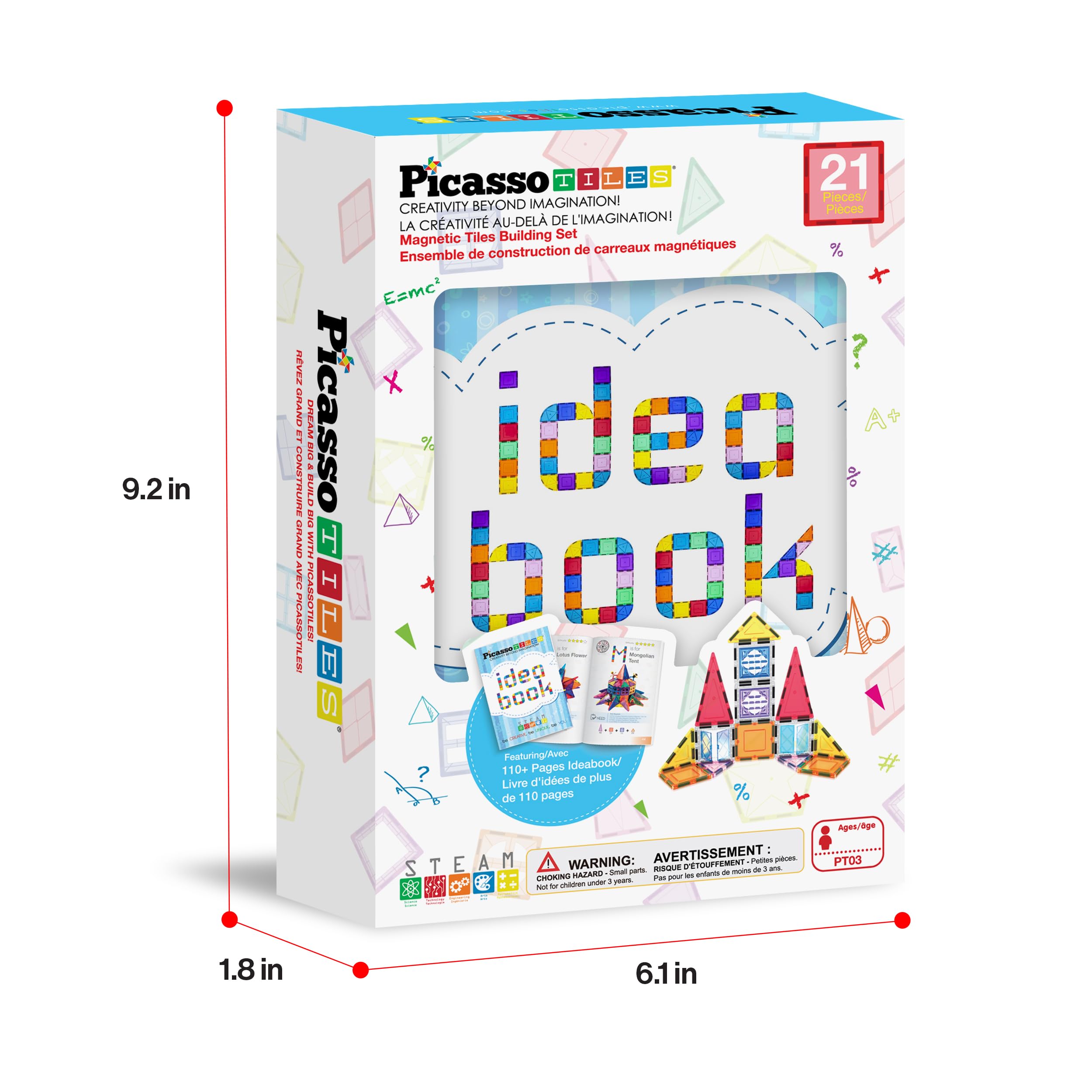 PicassoTiles BPA-free materials ensure safe, worry-free play.
