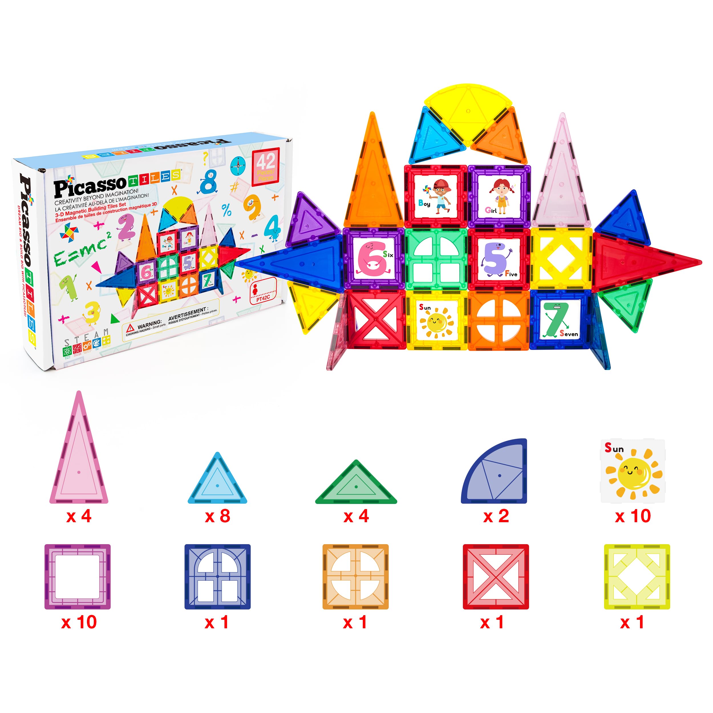 PicassoTiles BPA-free safe materials ensure worry-free play.
