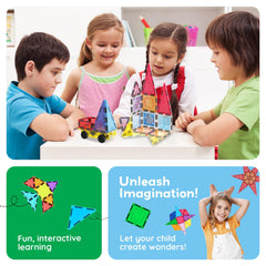 PicassoTiles bright colors stimulate visual exploration and recognition.