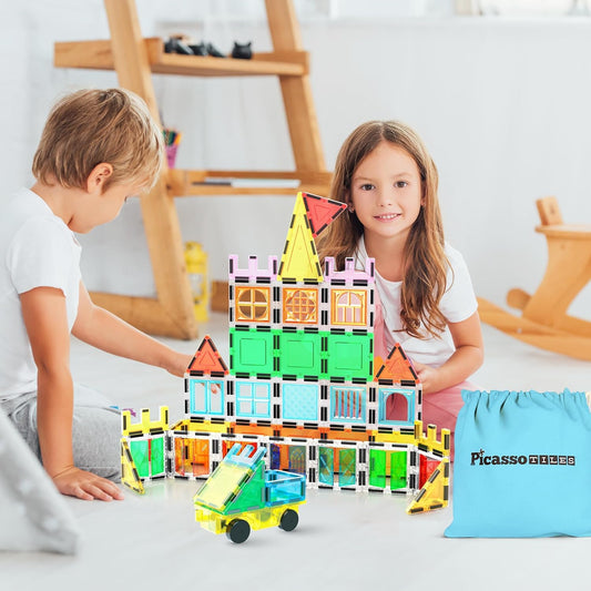 PicassoTiles car base for magnetic builds supports storytelling and hands-on exploration.