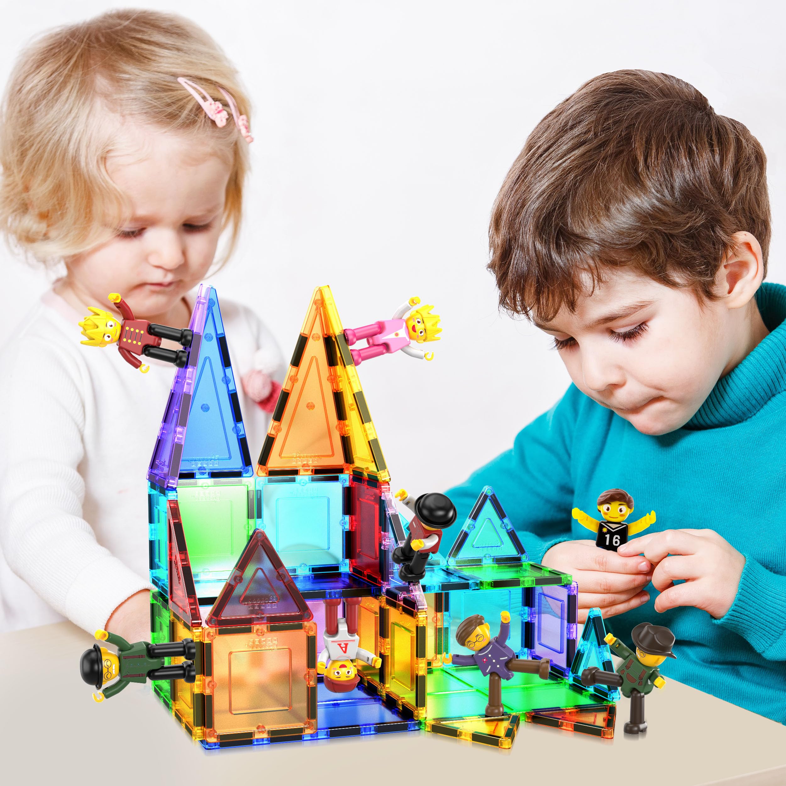 PicassoTiles magnetic figures arms move—dynamic posing for creative scenes.