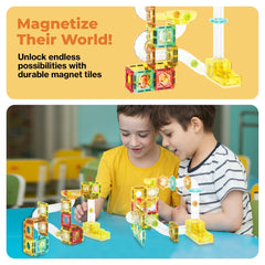 PicassoTiles colorfully interlocking blocks promote hands-on learning and fine motor skills.
