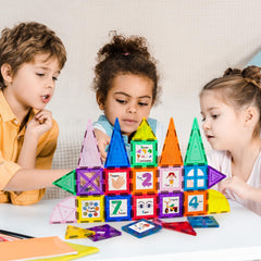 PicassoTiles colorful magnetic tiles spark STEM learning through play.