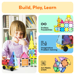 PicassoTiles colorful tiles support early STEM learning through hands-on exploration.