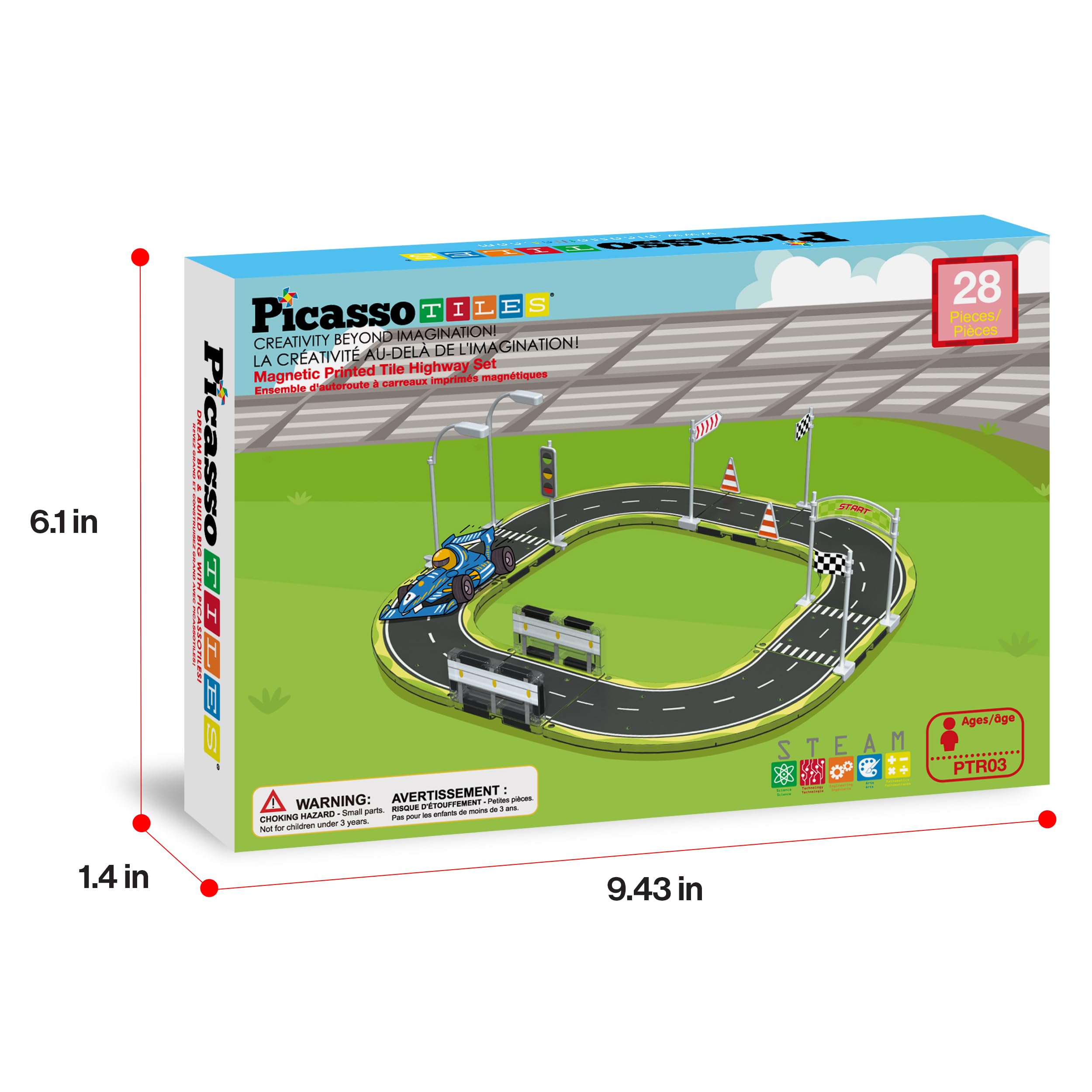 PicassoTiles creative build playset supports safe, hands-on learning and social play.