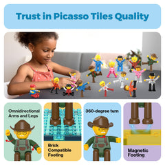 PicassoTiles expansion figures add movement and emotion to tile worlds.