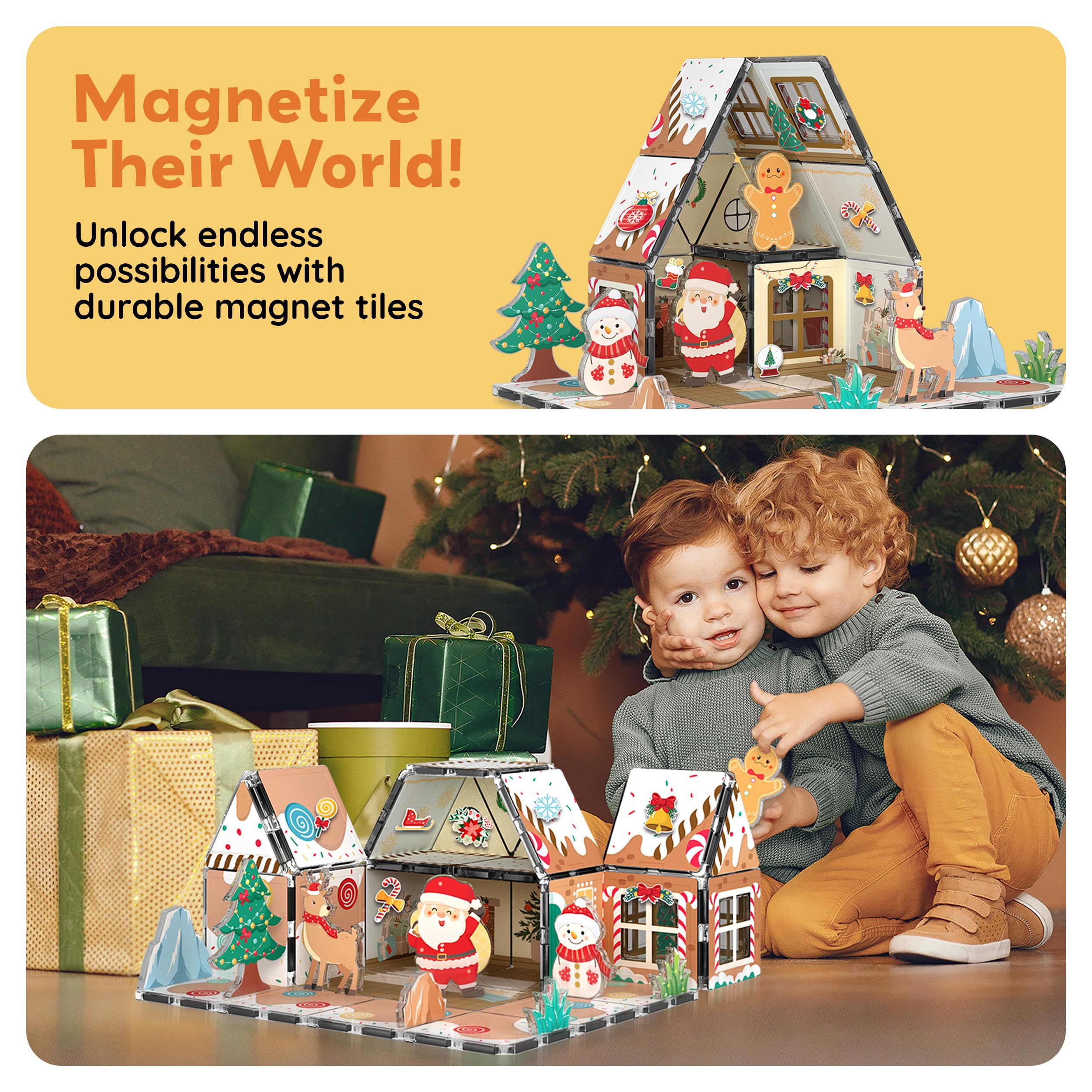 PicassoTiles decorative prints customize the gingerbread world with color