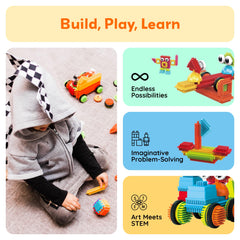 PicassoTiles decorative eyes add expressive details for character builds