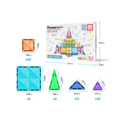 PicassoTiles diamond surface close-up for tactile exploration and vibrant colors.