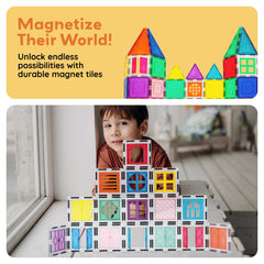 PicassoTiles easy-cleanup design lets tiles stick together for tidy storage.
