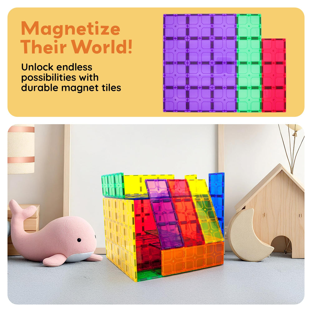PicassoTiles easy storage after lively building sessions.
