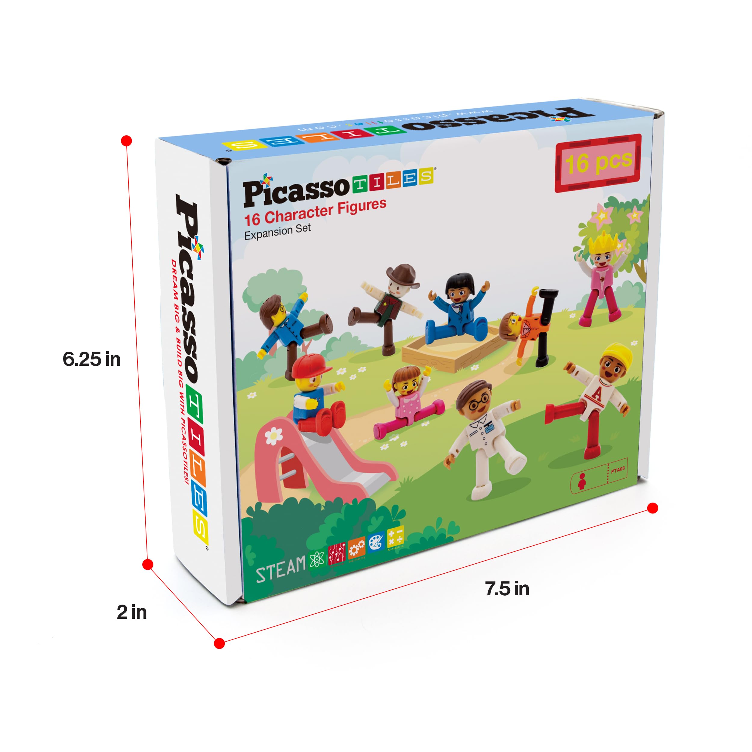 PicassoTiles educational figures nurture early language and social skills.