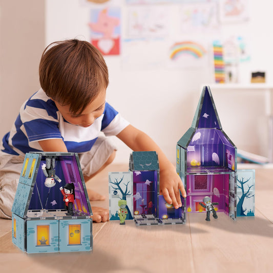 PicassoTiles eight action figures for Halloween roleplay and cooperative play.