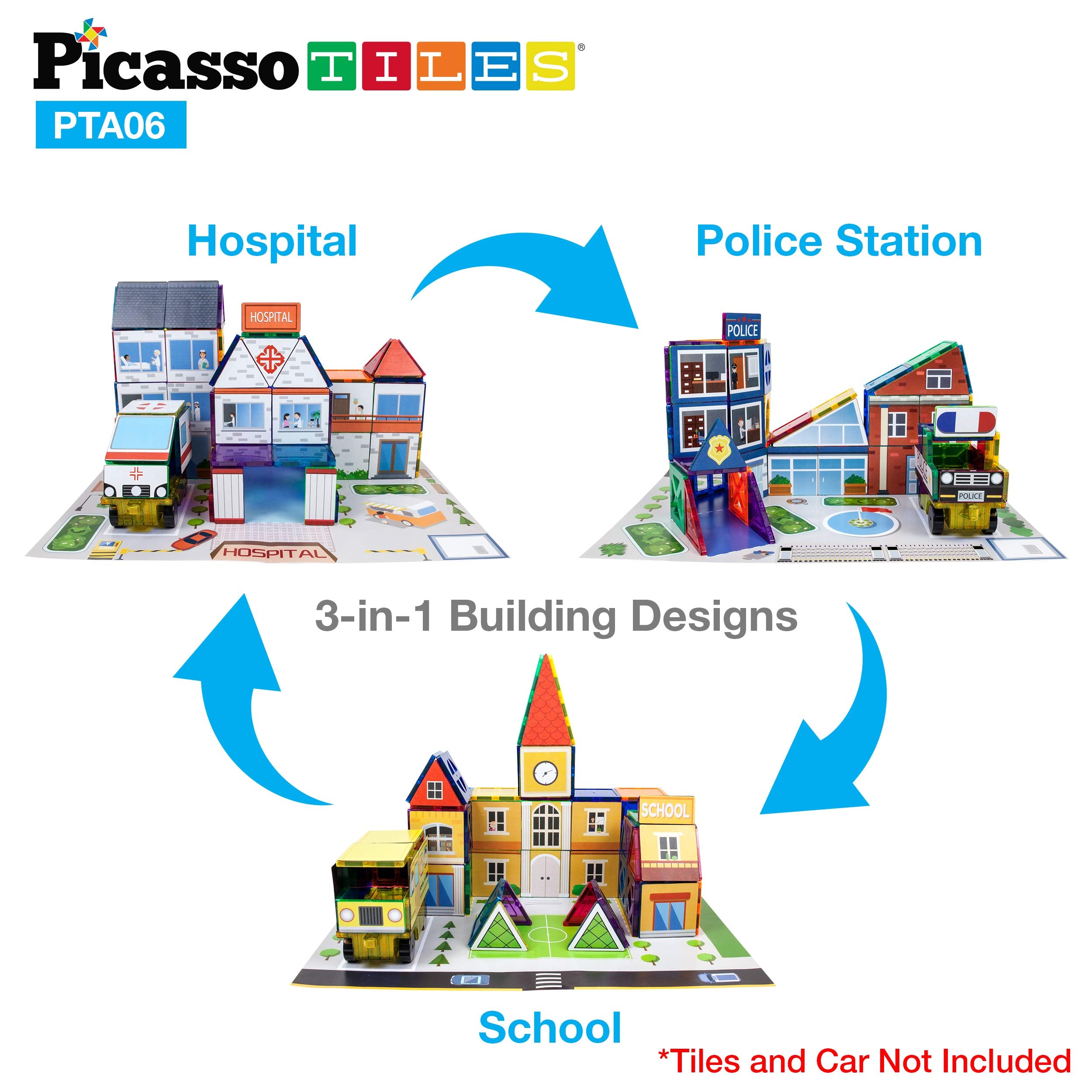 PicassoTiles safe materials BPA-free and non-toxic support worry-free pretend play