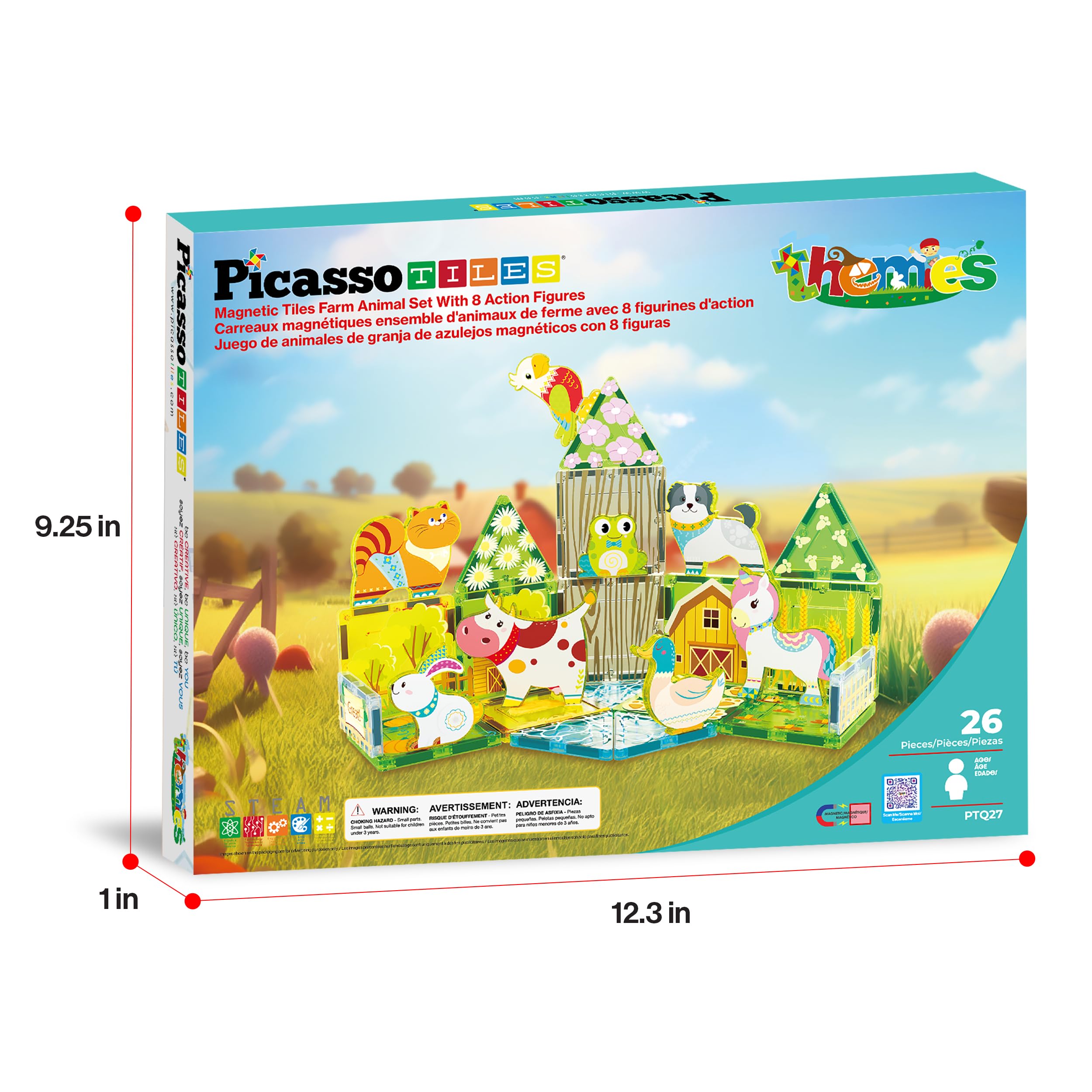 PicassoTiles farm-animal-dog: loyal companion for collaborative building adventures