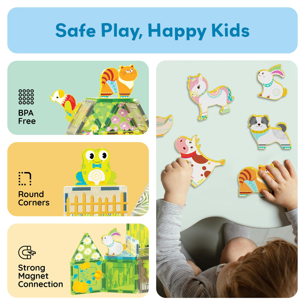 PicassoTiles farm dog encourages storytelling and hand-eye coordination