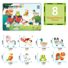 PicassoTiles farm parrot enhances storytelling with bright magnetic pieces