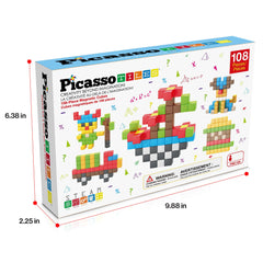 PicassoTiles safe, non-toxic design encourages imaginative building.