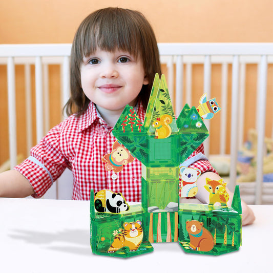 PicassoTiles brown bear magnet enhances woodland storytelling and fine motor skills.