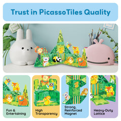 PicassoTiles koala magnet promotes gentle forest scenes and coordination.