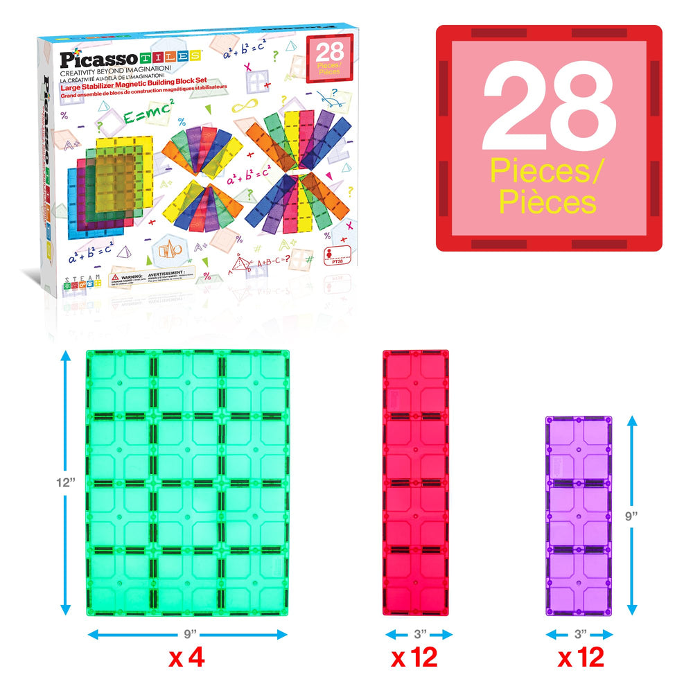 PicassoTiles foundation-focused assembly enables stable architecture and expanded designs.
