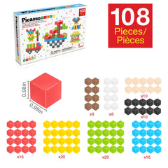 PicassoTiles geometric shapes help kids explore geometry and counting.
