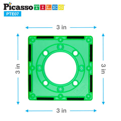PicassoTiles magnetic tiles for group play encourage collaboration and teamwork.