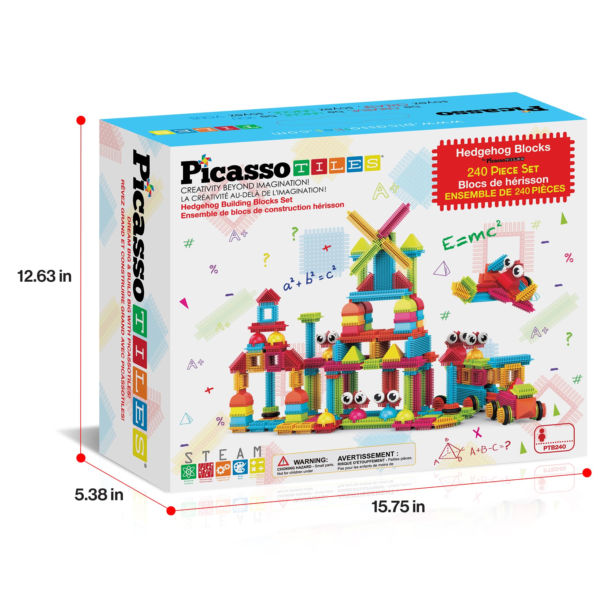 PicassoTiles Hedgehog kid-friendly construction toy blends creativity, STEM exploration, and unstructured play