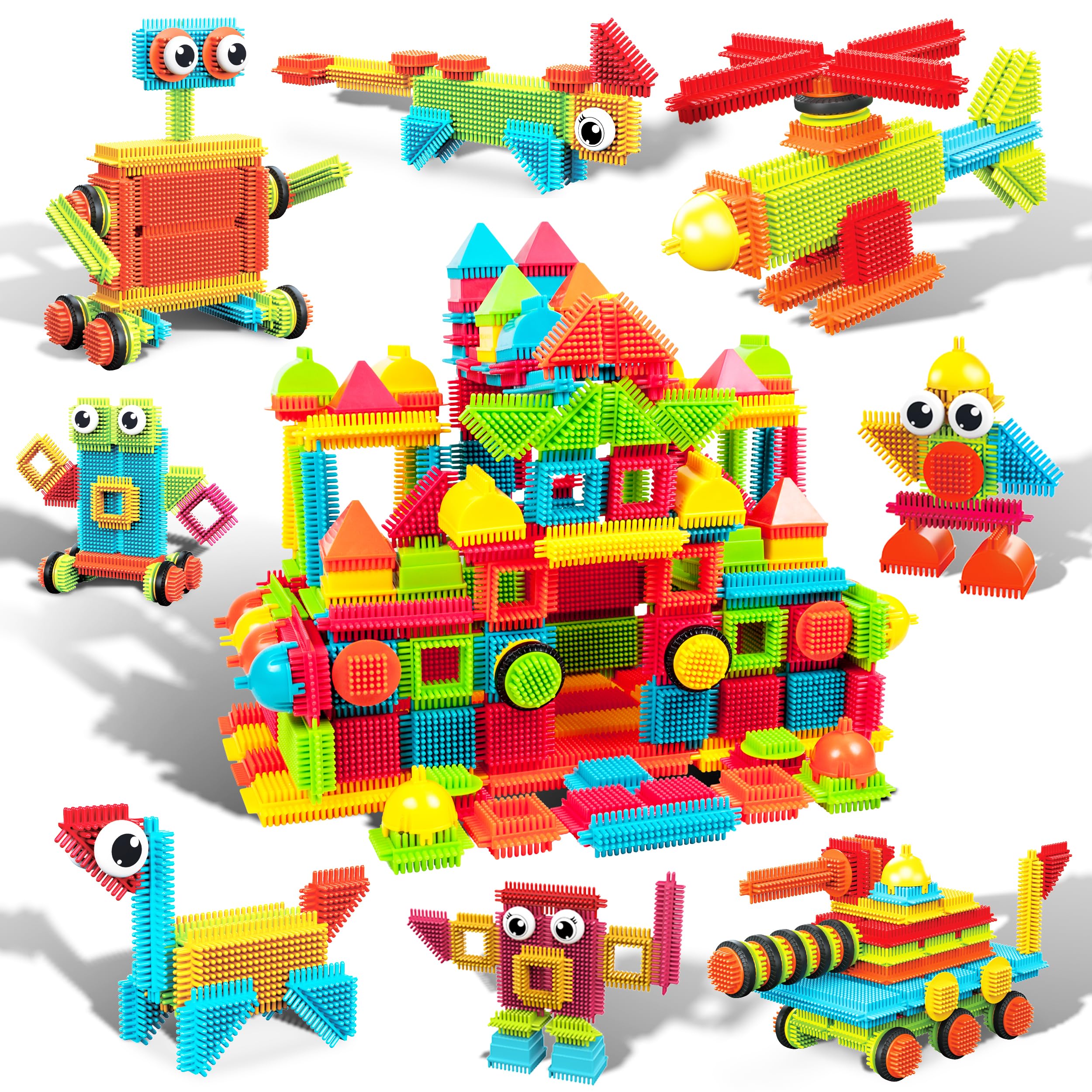 PicassoTiles Hedgehog interlocking blocks for creative building and magnetic tile compatibility in classrooms