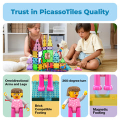 PicassoTiles idea book offers extra inspiration for storytelling.