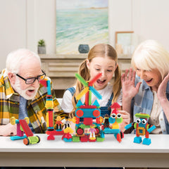 PicassoTiles interlocking tiles with 112 pieces enable versatile building and STEM exploration
